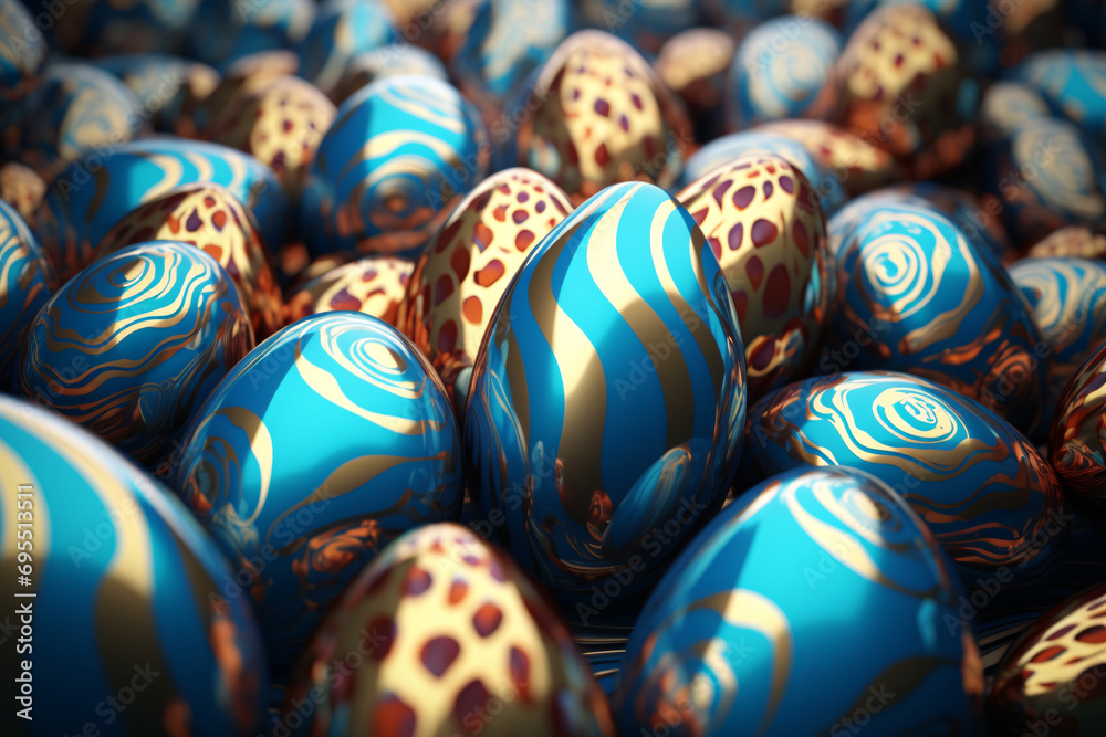 Beautifully painted easter eggs background wallpaper Beautifully painted easter eggs background wallpaper