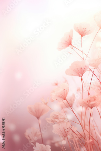 Beautiful soft background with wild flowers