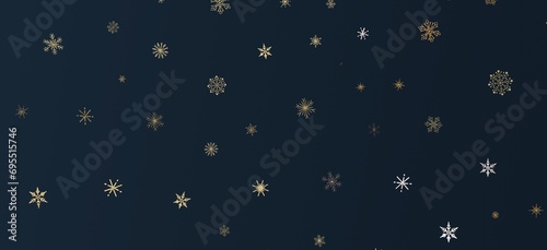 colorful XMAS Stars - A whirlwind of golden snowflakes and stars. New