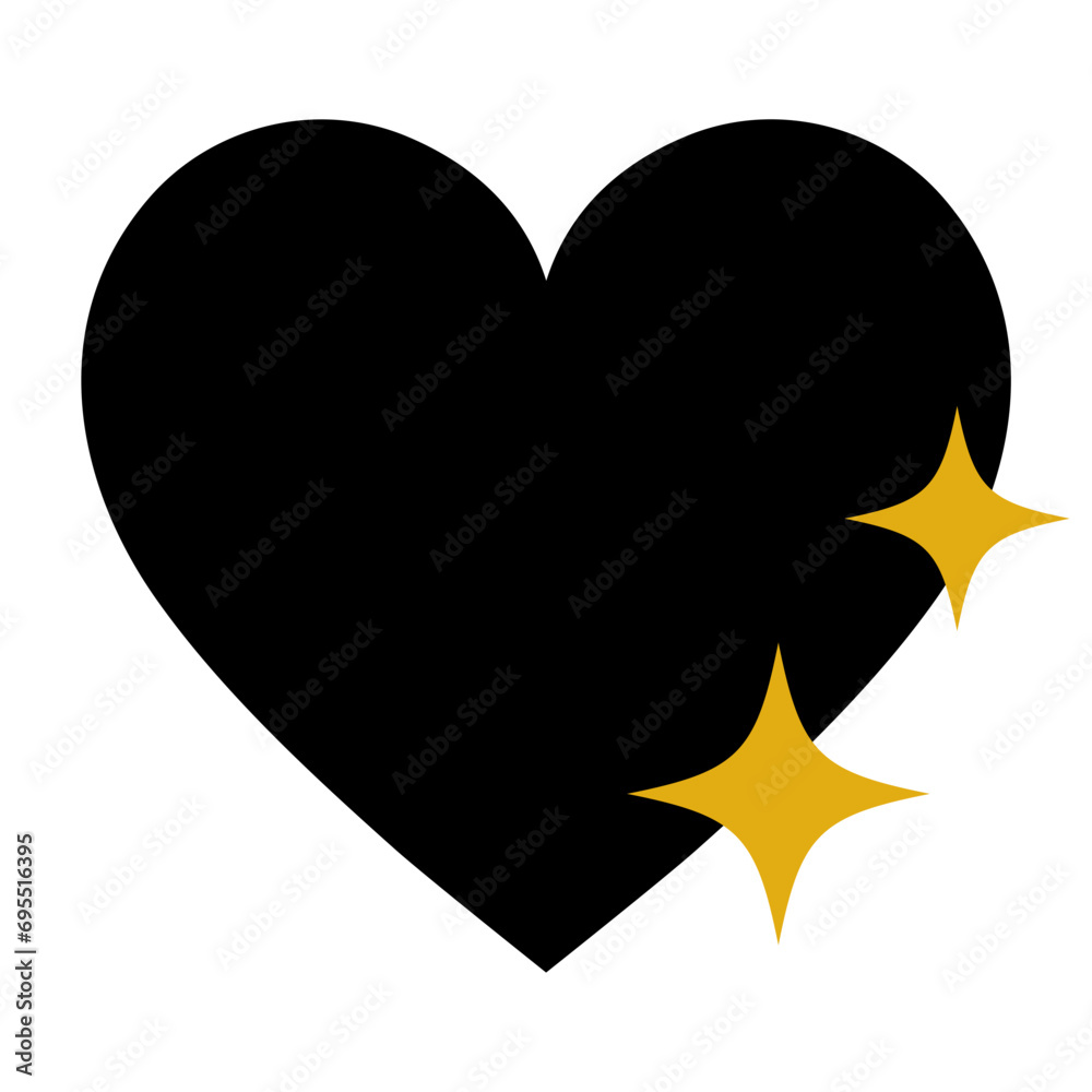 Heart With Sparkles Isolated On White Heart With Sparkles Isolated On White