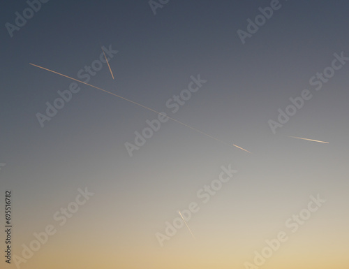airplane in the sky