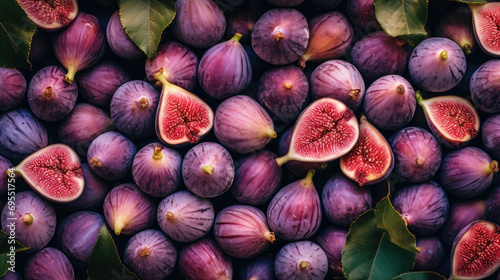 Sweet ripe fig purple exotic food fruit fresh raw juicy healthy ingredient photo