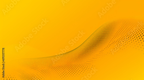 Yellow orange blurred modern background with abstract luxury wave curve pattern for illustration