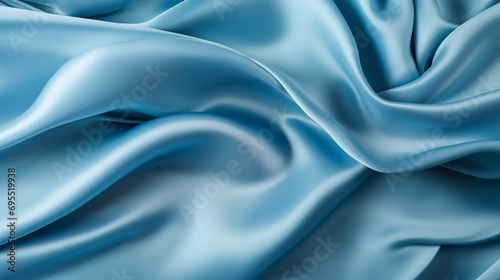 Flowing clothes with blue background, 3d rendering. Computer digital drawing.