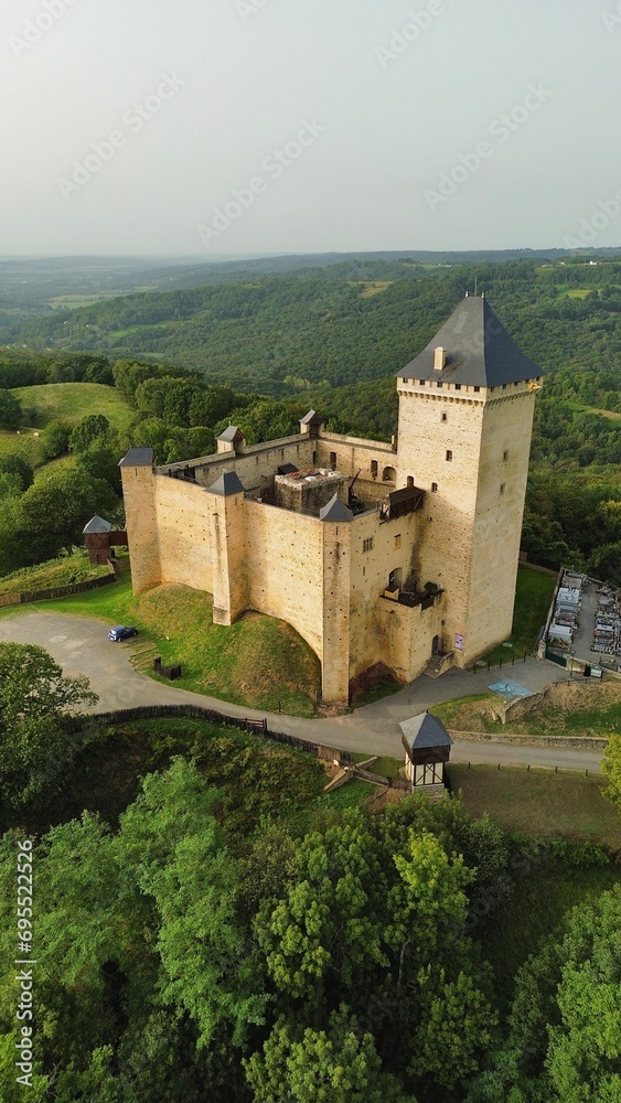 drone photo Château de Mauvezin france europe