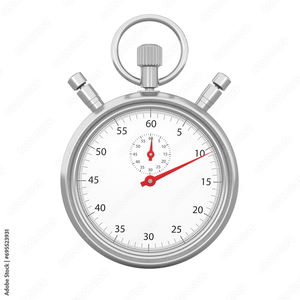 3D Rendering Silver Stopwatch Isolated On Transparent Background, PNG File Add 3D Rendering Silver Stopwatch Isolated On Transparent Background, PNG File Add