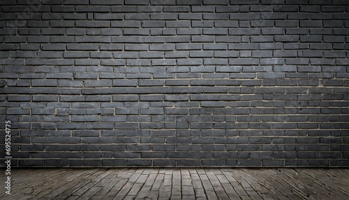 black brick wall with vignette