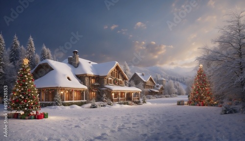 case con la neve photo
