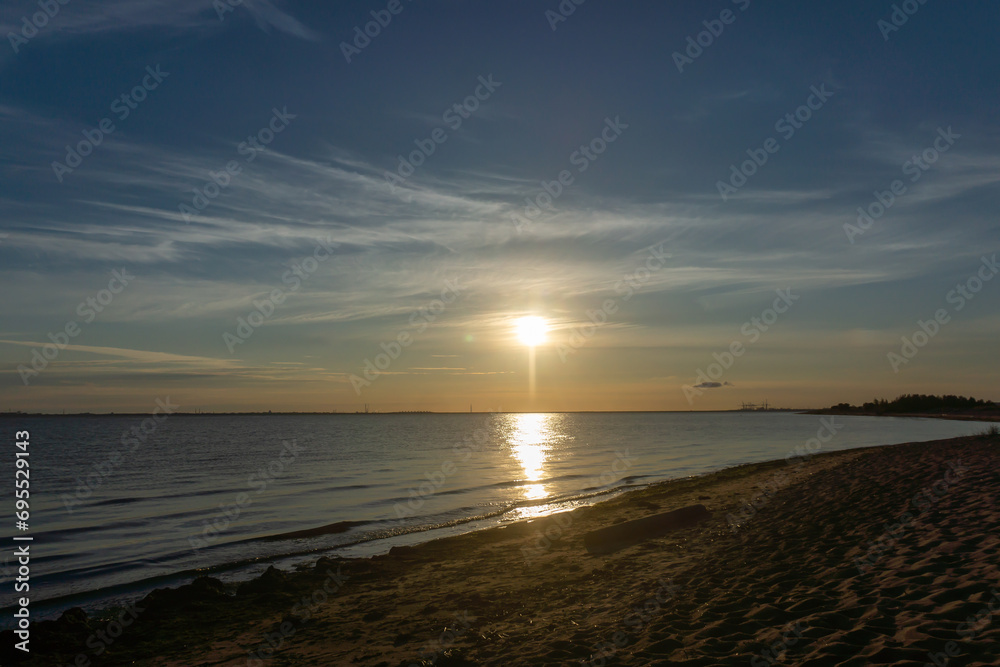 View of the sand dunes of the Gulf of Finland.