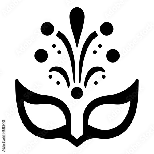Beautiful Female Mask vector icon art illustration, mask icon vector art, modern and stylish mask