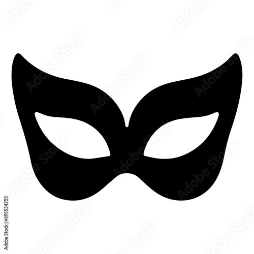 Beautiful Female Mask vector icon art illustration, mask icon vector art, modern and stylish mask