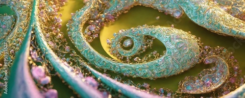a close up of a spiral design