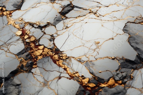  a close up of a marble surface that looks like it has gold leaf veining on the edges of the marble and is white with gold leaf veining on the edges.