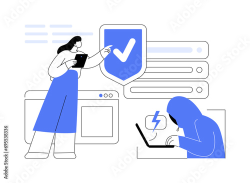 Key management isolated cartoon vector illustrations.