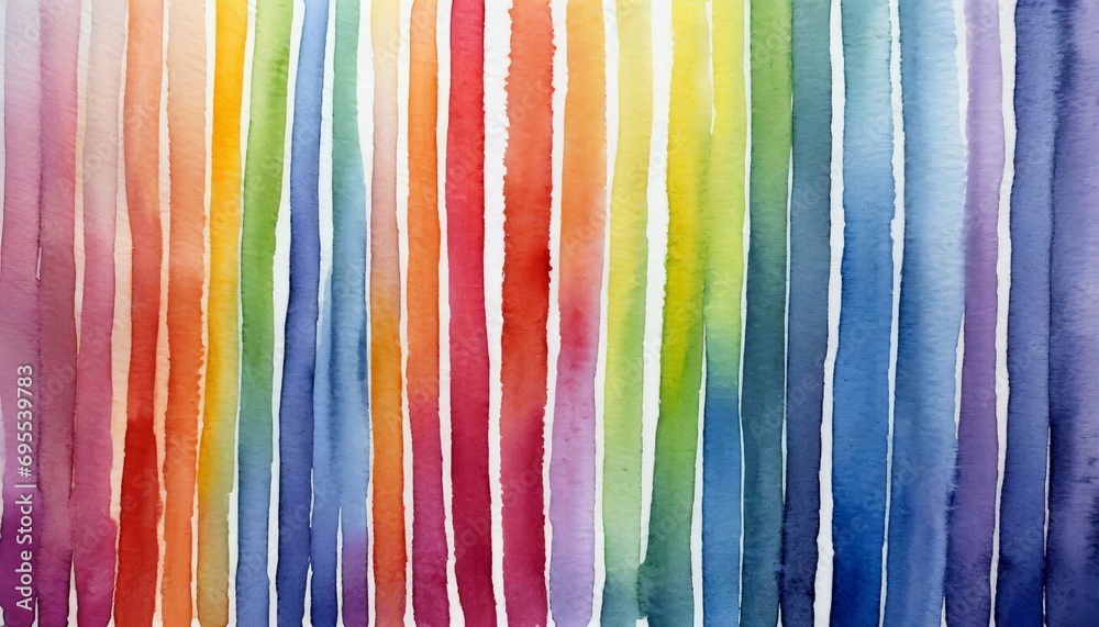 abstract striped rainbow watercolor background