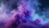 abstract clouds of misty colorful smoke texture 3d background realistic purple and blue fog colored smoke 3d rendering