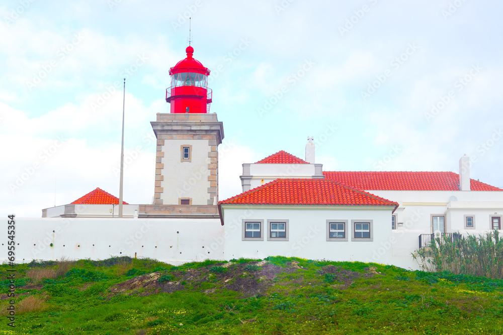 Cabo da Roca lighthouse in Portugal. The westernmost point of Europe.