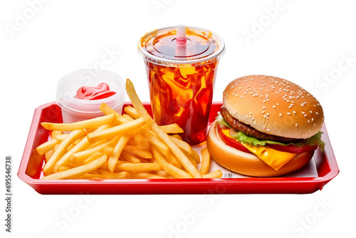 Convenient Isolation Fast Food on a transparent background