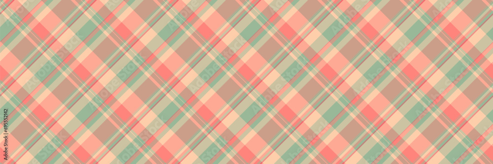 Oilcloth background plaid vector, styling check seamless texture. Choose fabric textile pattern tartan in pastel and red colors.