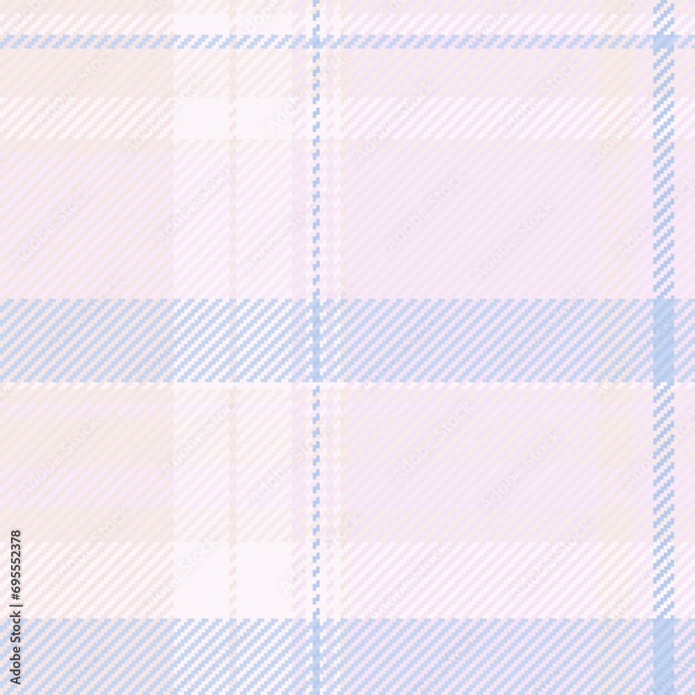 Plaid background textile of seamless vector tartan with a check texture pattern fabric.