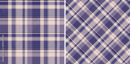 Pattern textile seamless of fabric background texture with a tartan plaid check vector.