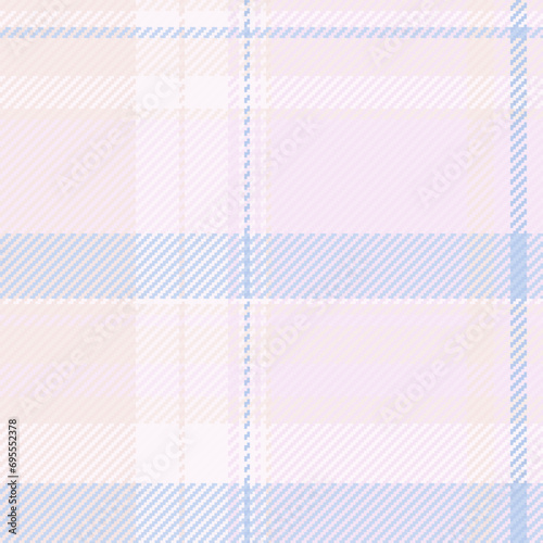 Plaid background textile of seamless vector tartan with a check texture pattern fabric.