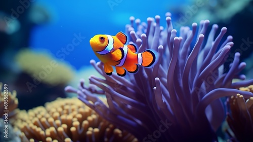 A coral reef in africa is home to colorful clownfish. © Shabnam