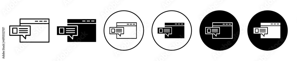 Pop up icon. digital computer or mobile phone screen display with pop up notification reminder message logo set. social media or website app chat error dialogue box banner symbol. pop up window sign Pop up icon. digital computer or mobile phone screen display with pop up notification reminder message logo set. social media or website app chat error dialogue box banner symbol. pop up window sign
