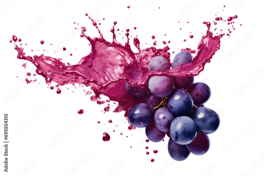 Exploding Grape Png Grape Splatter Free PNG PNG Image png ,generative ai Stock Illustration ...