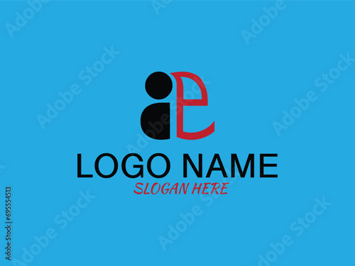 AE letter logo vector template