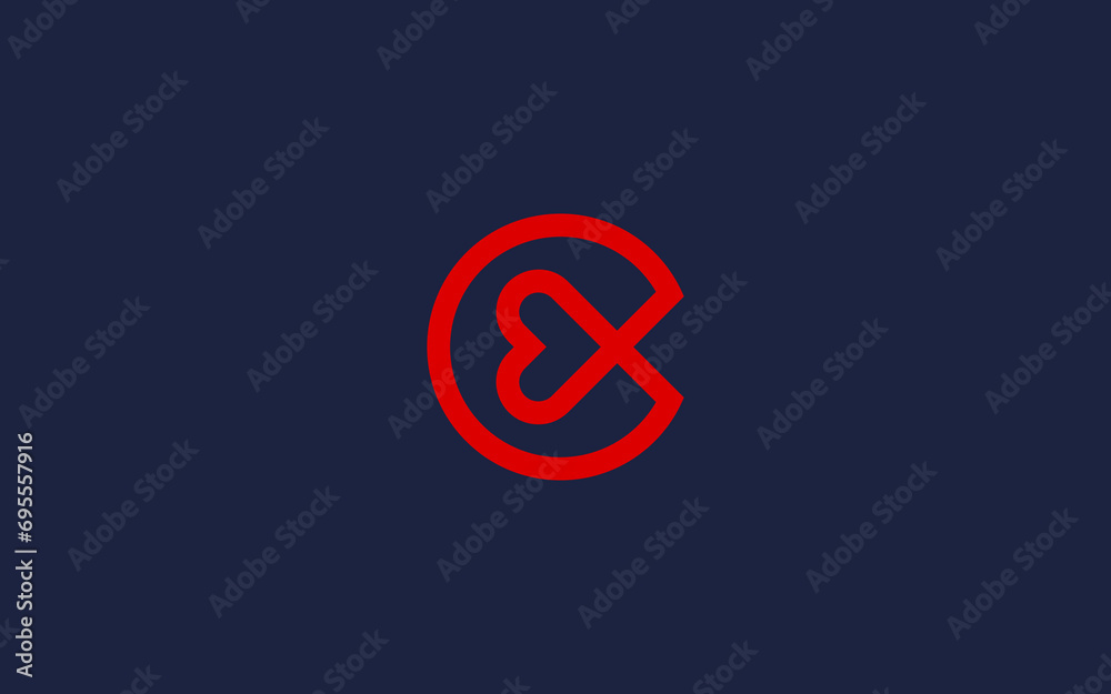 letter c with love logo icon design vector design template inspiration letter c with love logo icon design vector design template inspiration