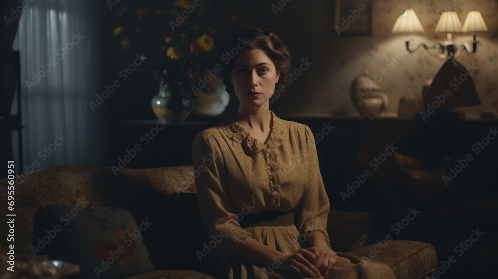 Obraz premium A performance of a play based on a significant womans life.