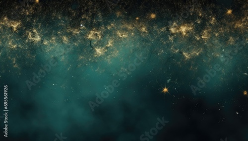 gold sparkler frame on dark background Generative AI