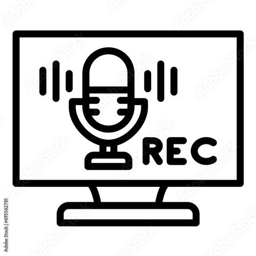 Recording Icon Style