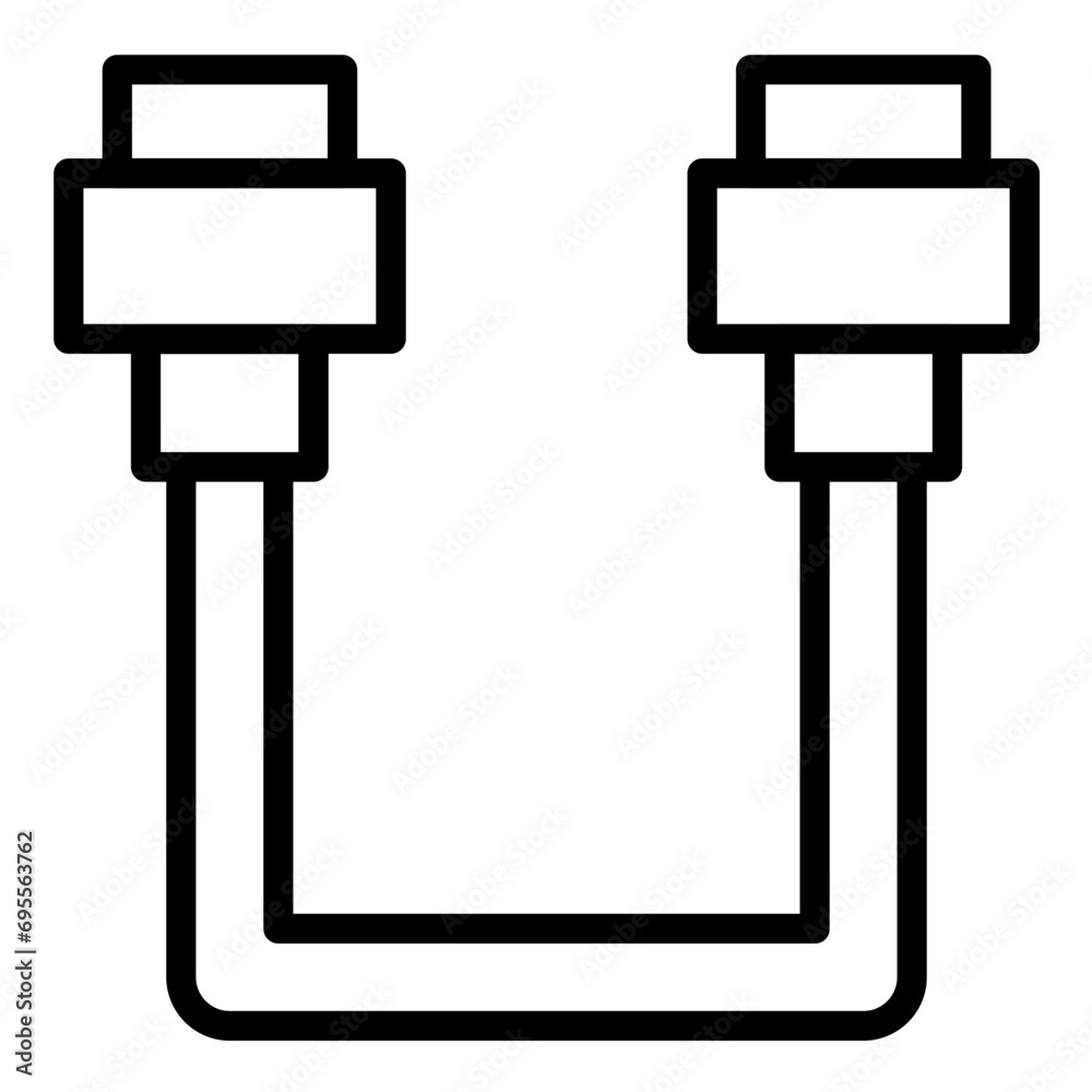 Fototapeta premium SATA Cable Icon Style