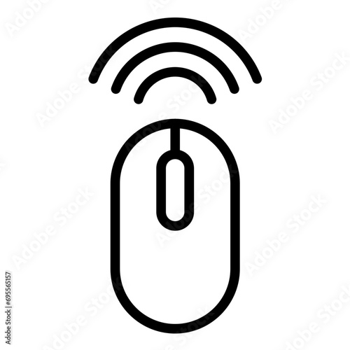 Wireless Mouse Icon Style