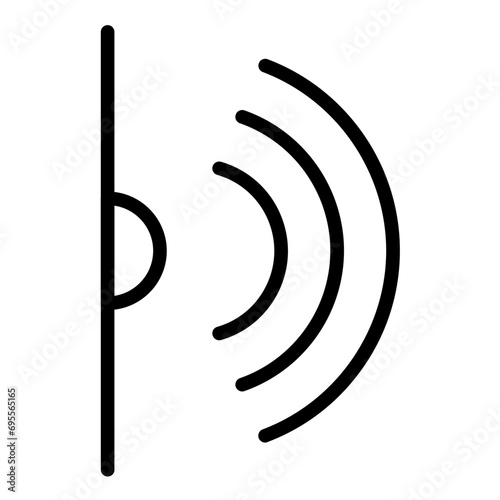 Infrared Sensor Icon Style