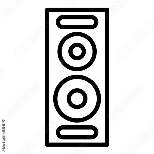 Amplifier Speaker Icon Style