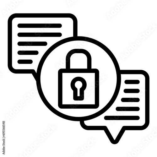 Secure Encryption Icon Style