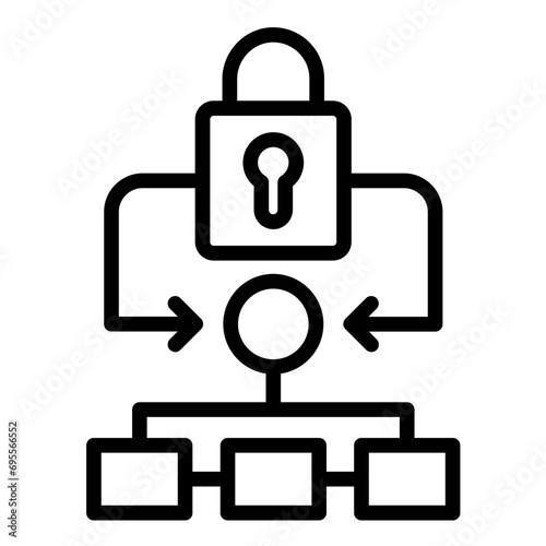 Encryption Algorithm Icon Style