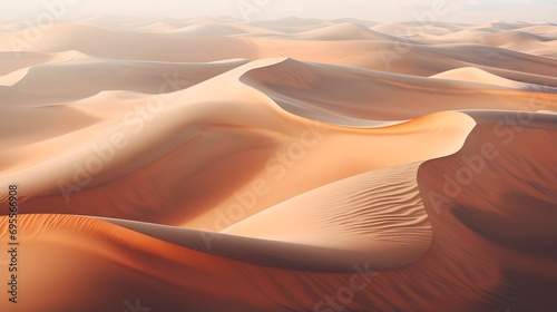 Sand dunes in the Sahara desert  Morocco. 3d rendering