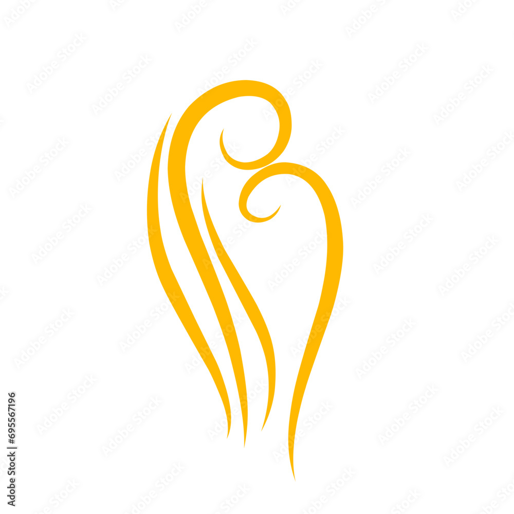Obraz premium Golden Fire Vapor