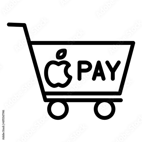 Cart Apple Pay Icon Style