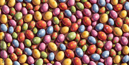 colorful candy easter eggs background