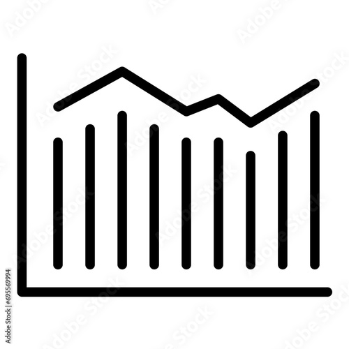 Economics Chart Icon Style
