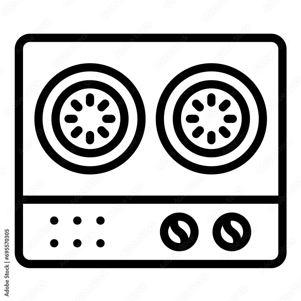 Induction cooker Icon Style Induction cooker Icon Style