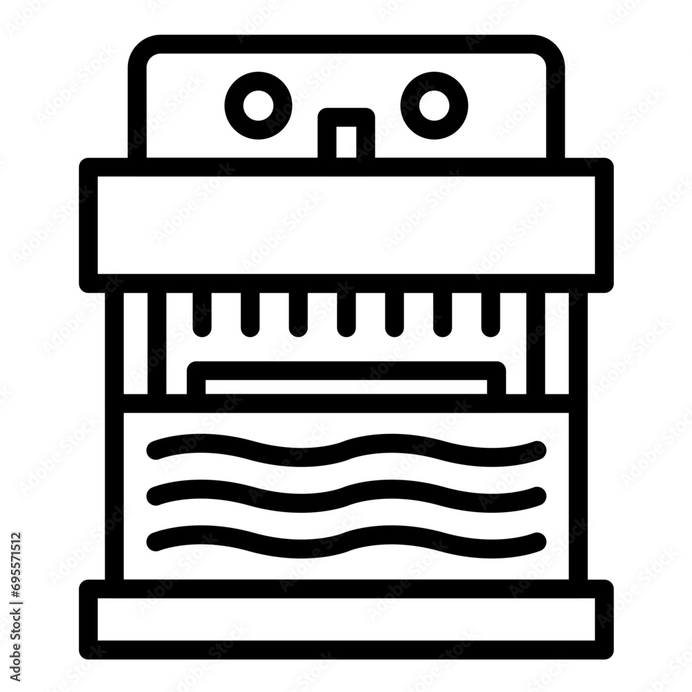 Electric Watercress Slicer Icon Style Electric Watercress Slicer Icon Style