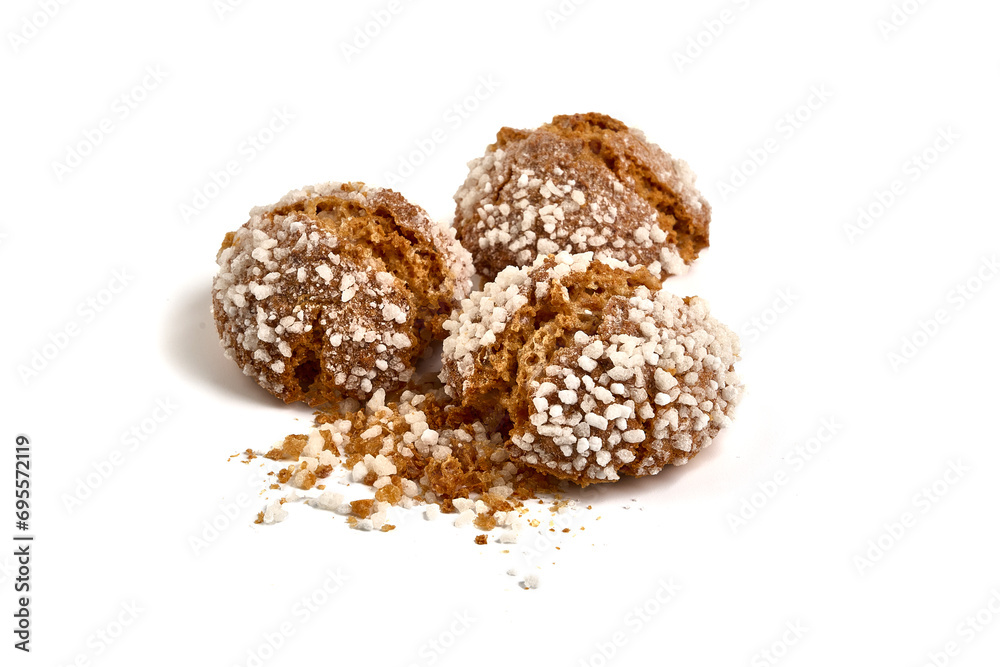 Cookies with icing, isolated on white background. Cookies with icing, isolated on white background.