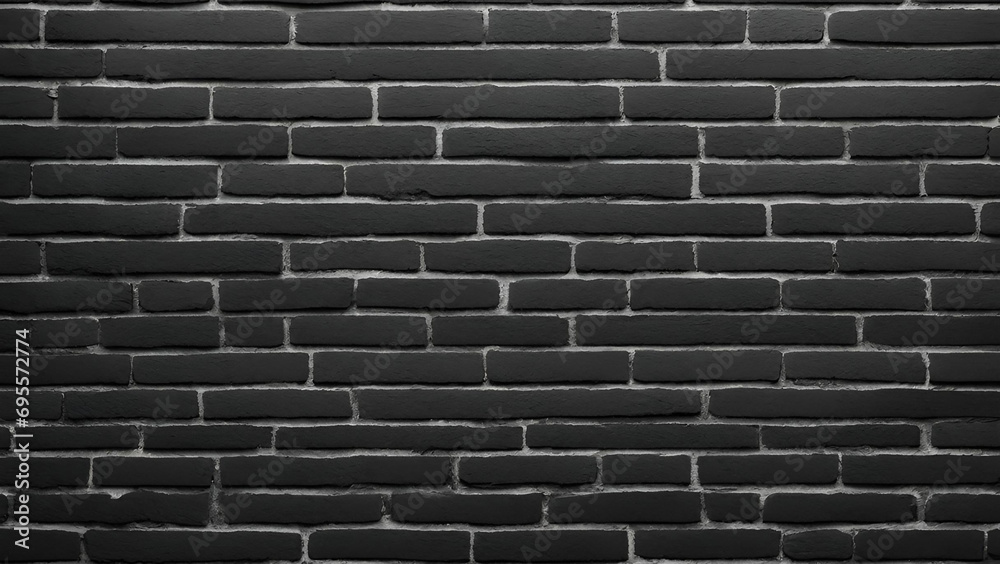 Dark grey brick wall texture black masonry background rough aged ...