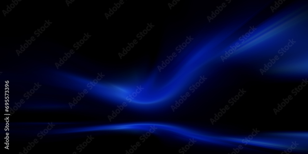 Abstract blue background, blue studio room with light blue gradient spotlight 